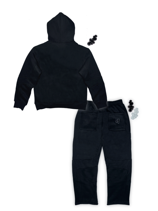 VELCRO JOGGIN SET 'BLACK' (BUNDLE DEAL)