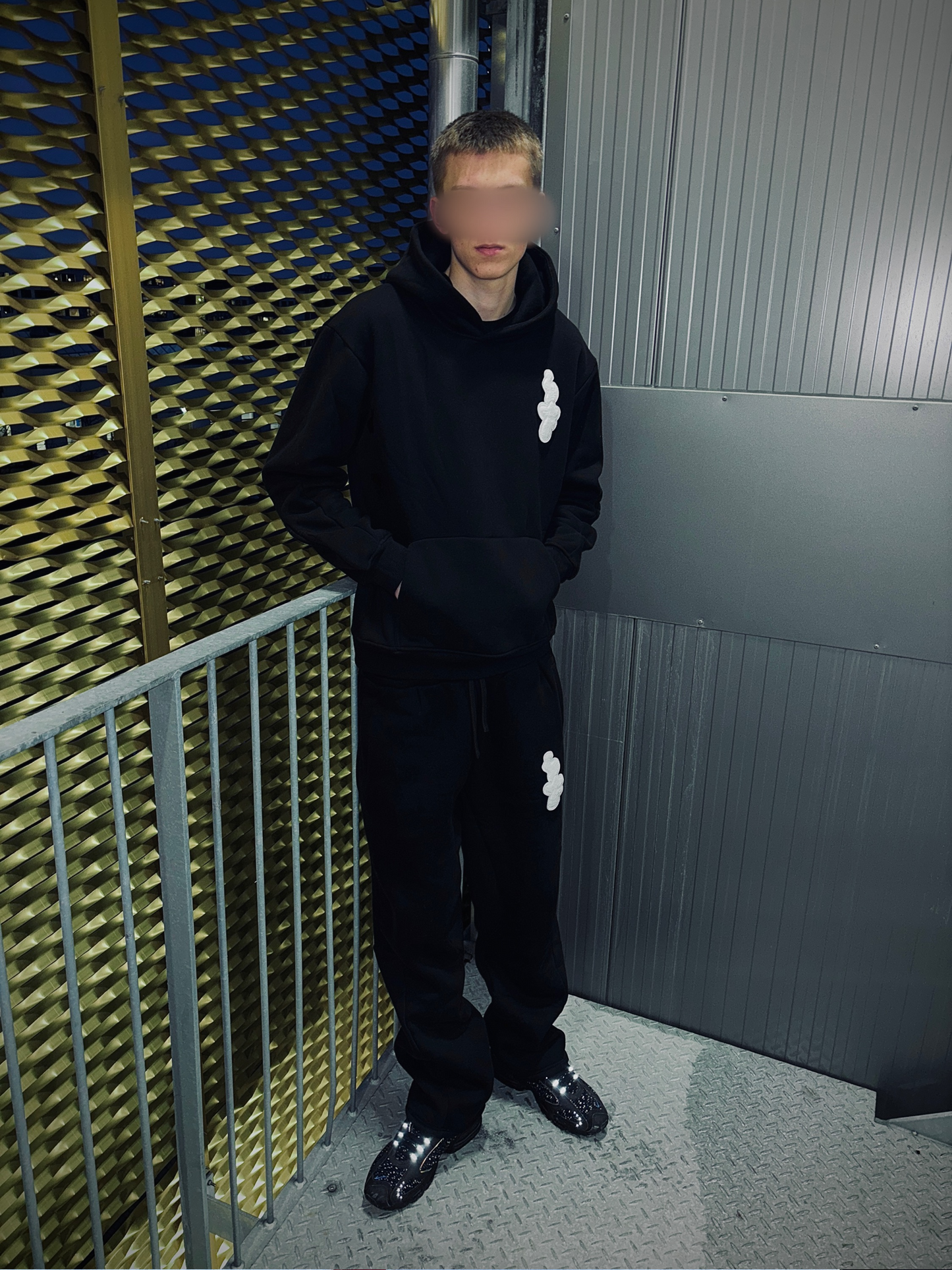 VELCRO HOODIE 'BLACK'