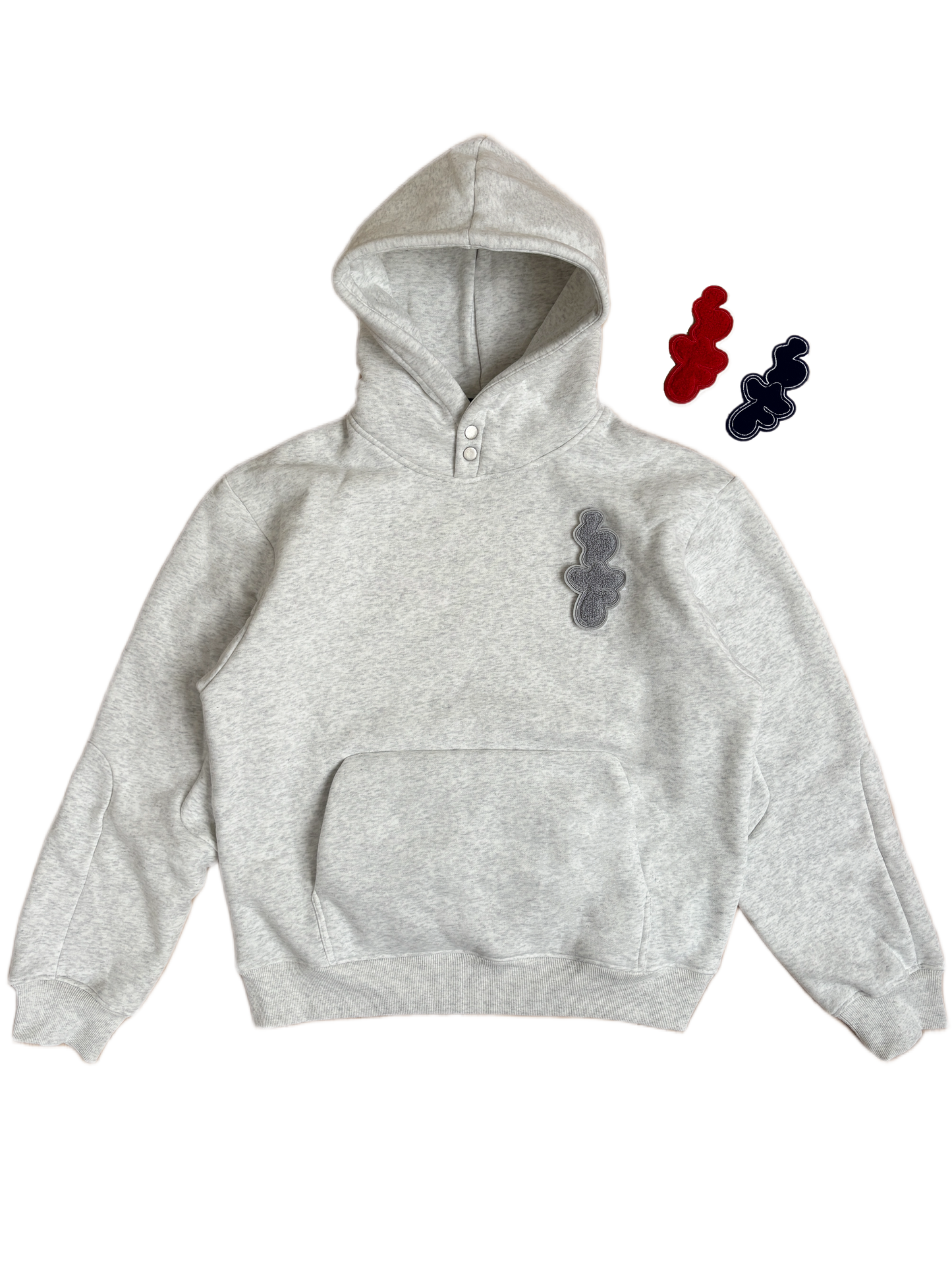 VELCRO HOODIE 'GREY'