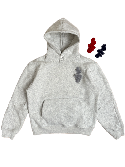 VELCRO HOODIE 'GREY'