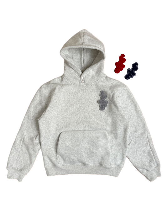 VELCRO HOODIE 'GREY'