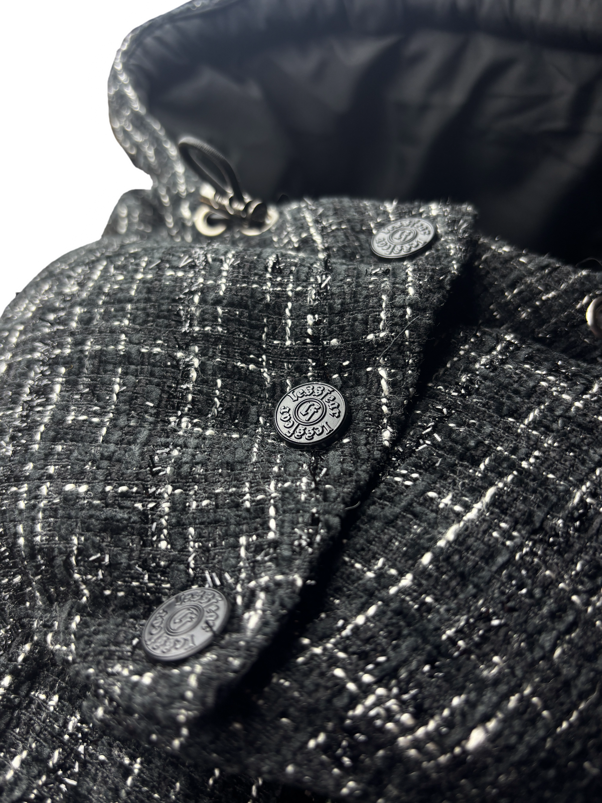 TWEED BOUCLÉ BLACK PUFFA