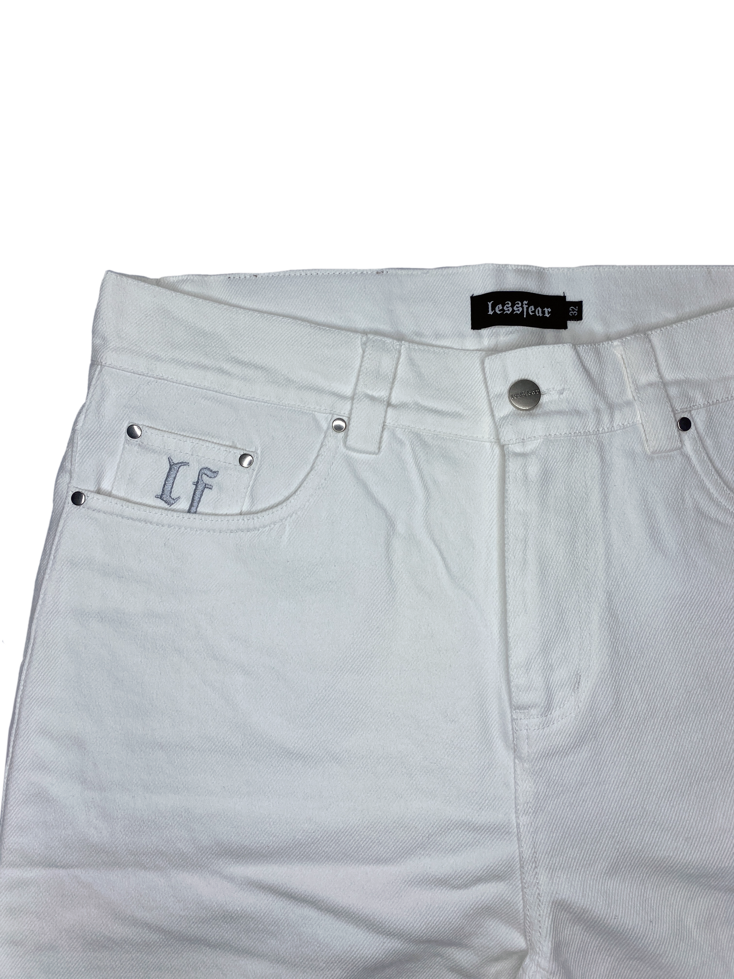 EMBROIDERY DENIMS "WHITE"