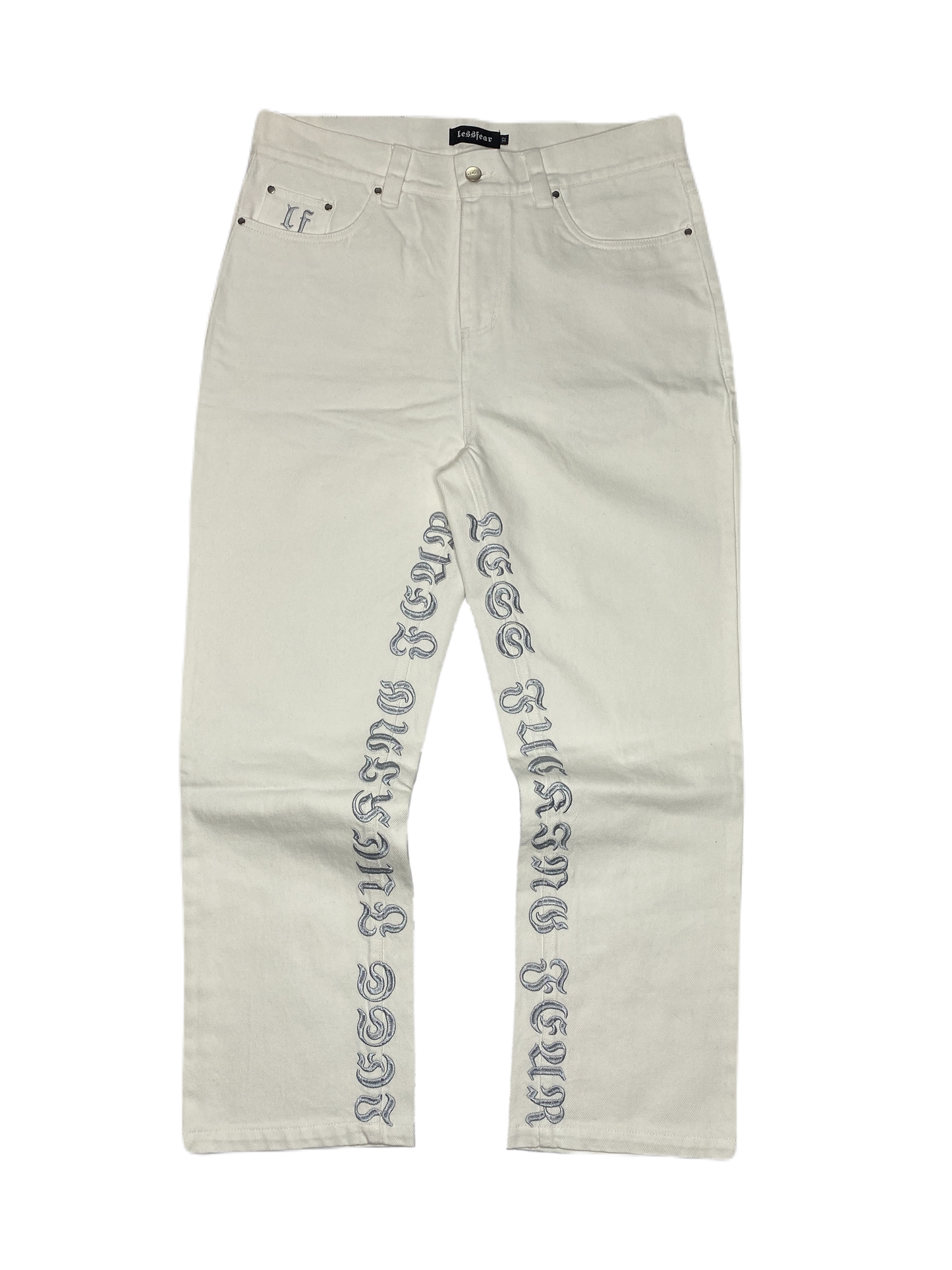 EMBROIDERY DENIMS "WHITE"