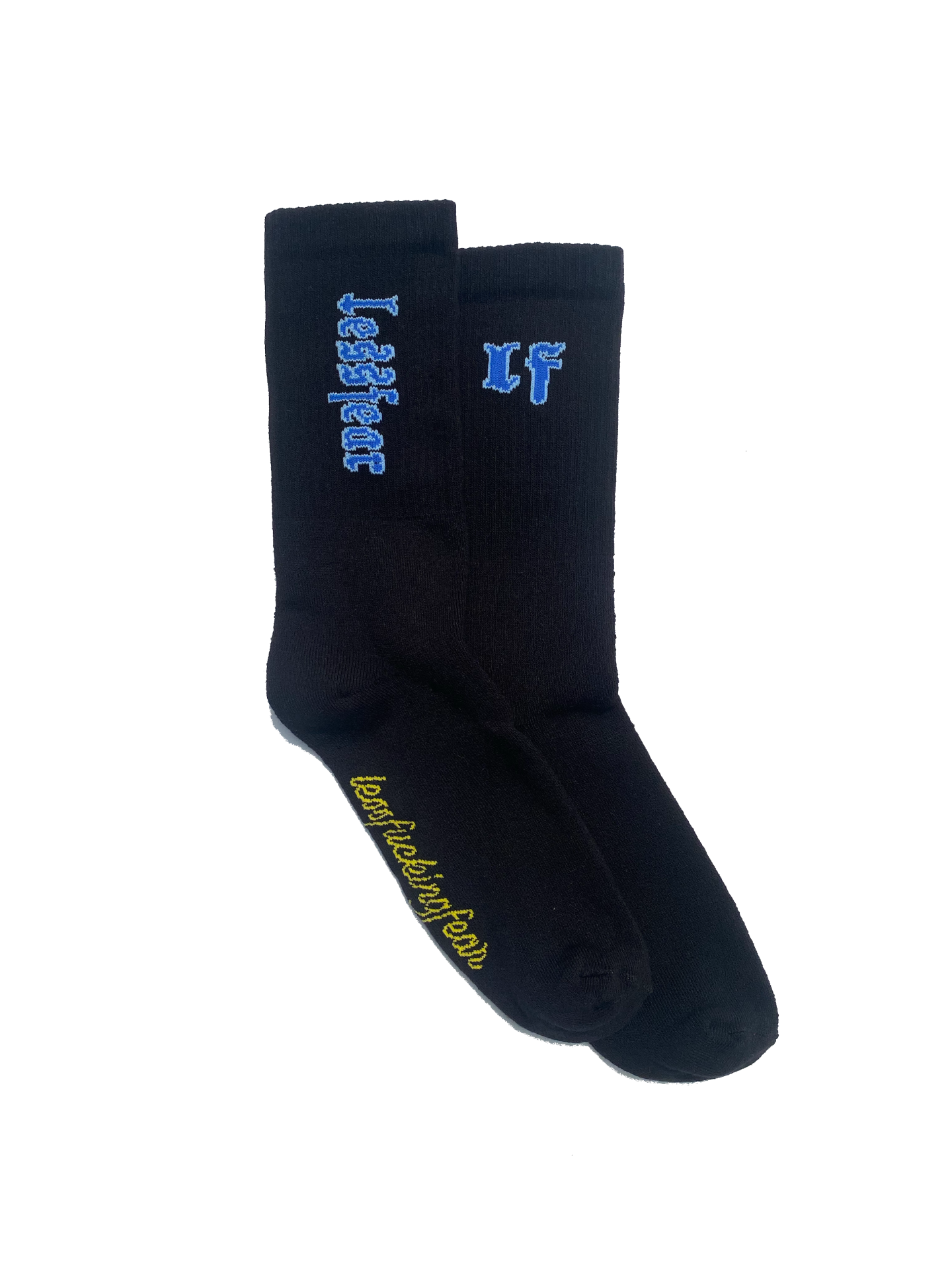 LF SOCKS "BLUE on BLACK"