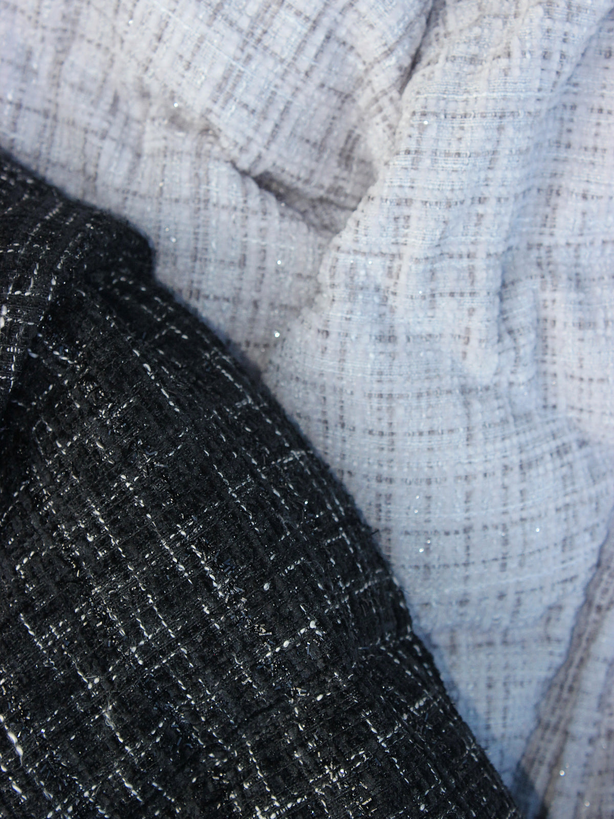 TWEED BOUCLÉ BLACK PUFFA