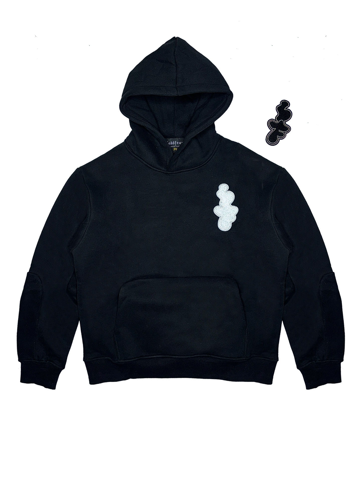 VELCRO HOODIE 'BLACK'