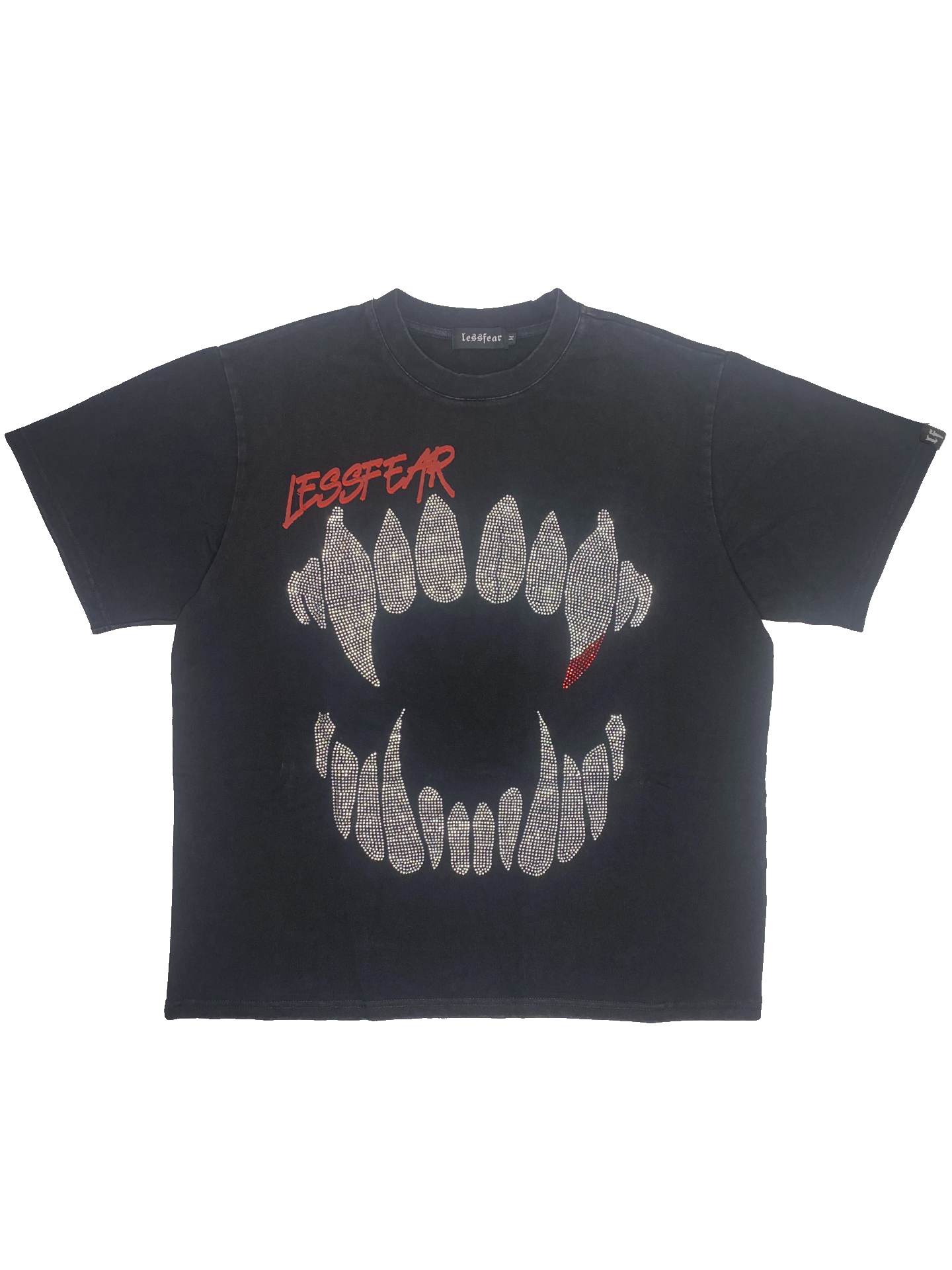 RHINESTONE GRILLZ TEE "STONE"