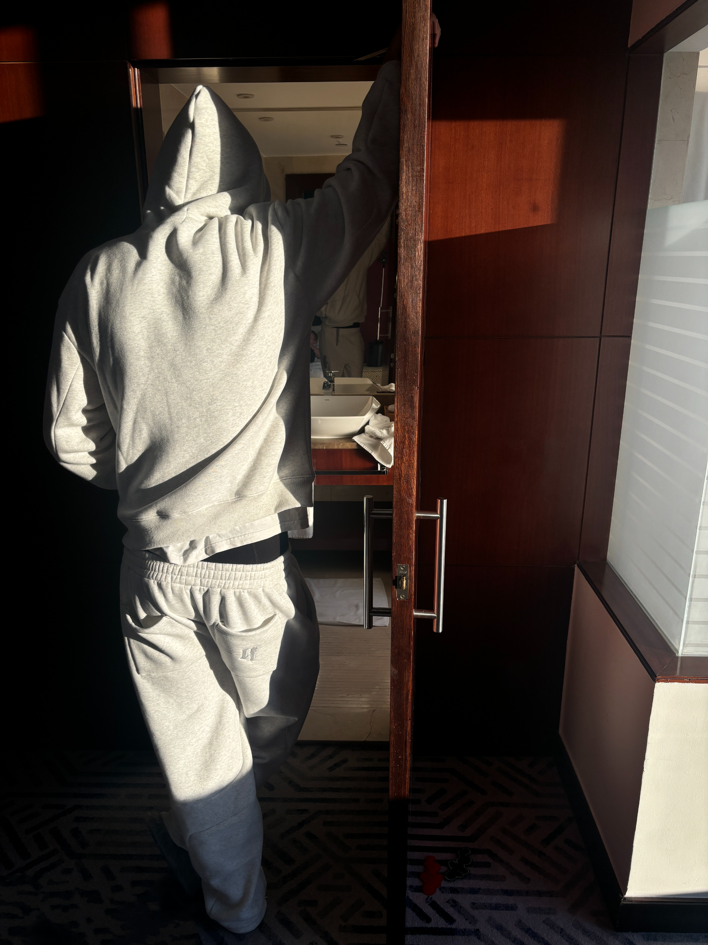 VELCRO HOODIE 'GREY'