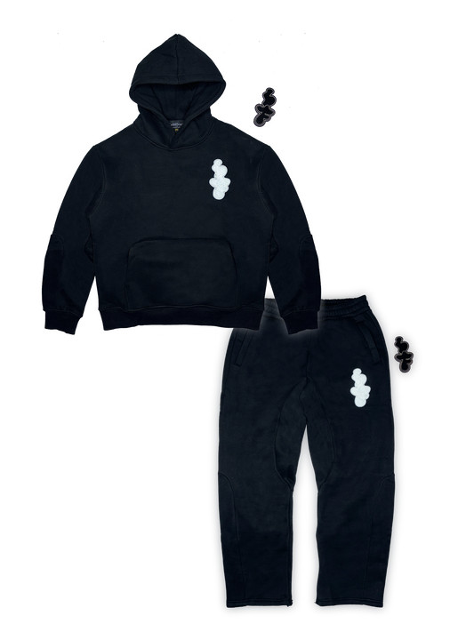 VELCRO JOGGIN SET 'BLACK' (BUNDLE DEAL)