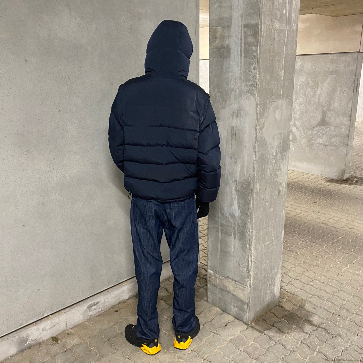 NAVY PUFFA JACKET