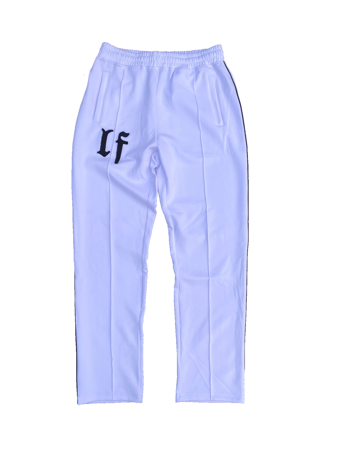 LF TRACK PANTS WHITE LESSFEAR